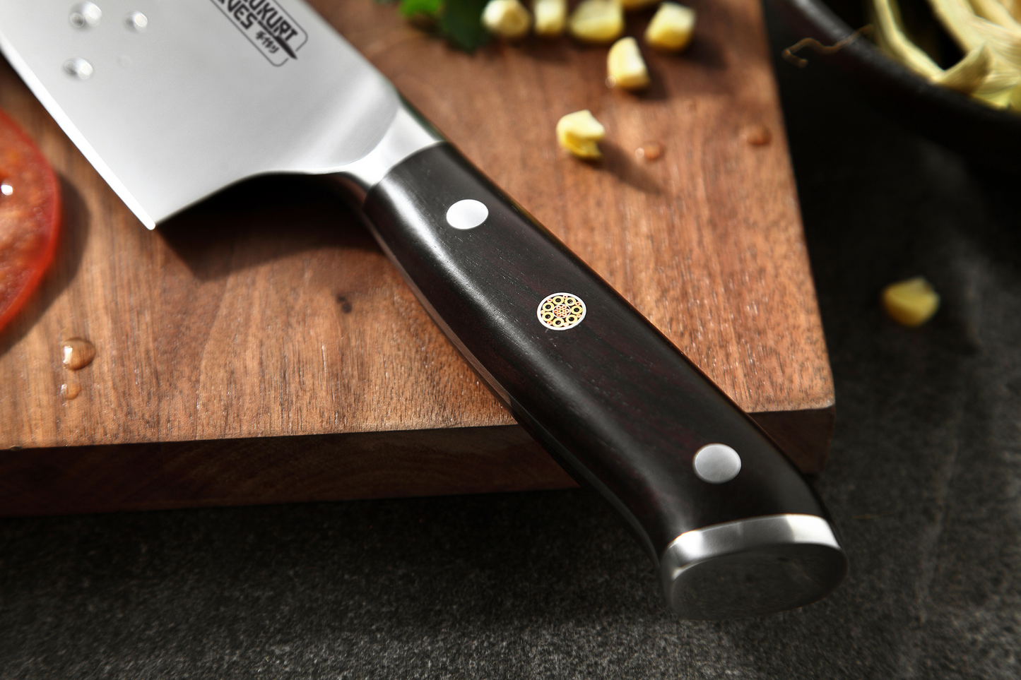 *NEW* Ebenholz 203mm German 56-58 HRC Ebony Wood Handle