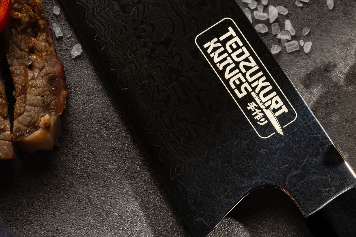 Tetsuha Kritsuke Bunka 210mm 3-layer 10Cr15CoMoV with Red wood + Buffalo Horn