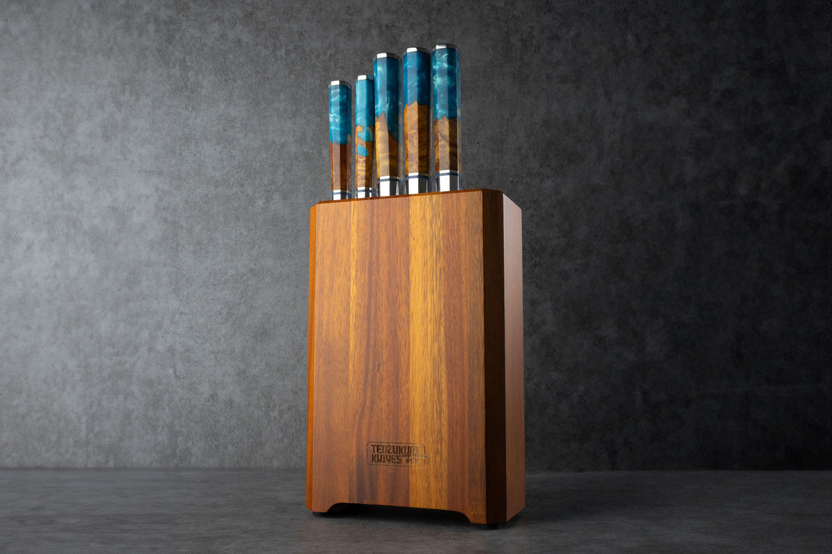 Acacia Wood Knife Block (6-Slot)