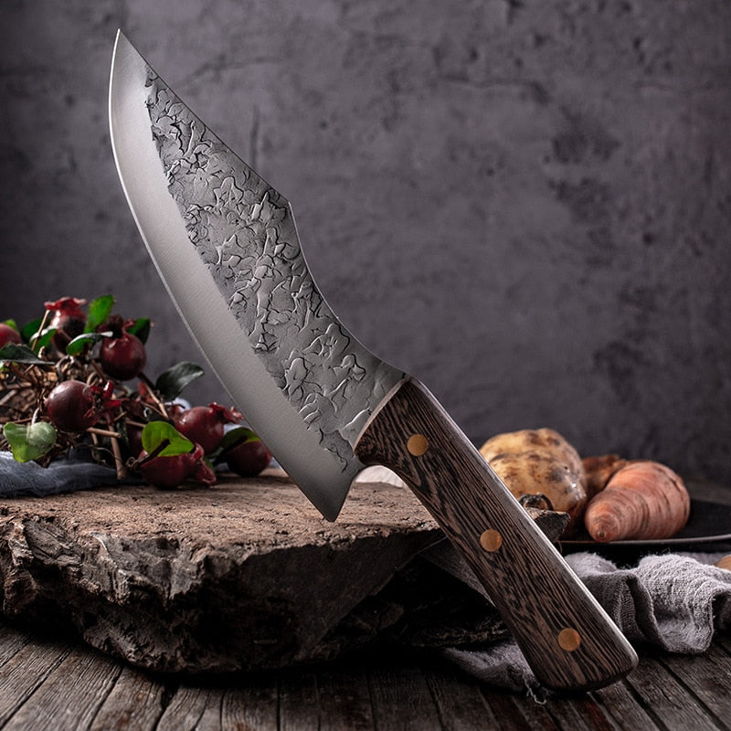 Nikuya Butchers 195mm 5Cr15mov Steel with Chicken Wing Wood