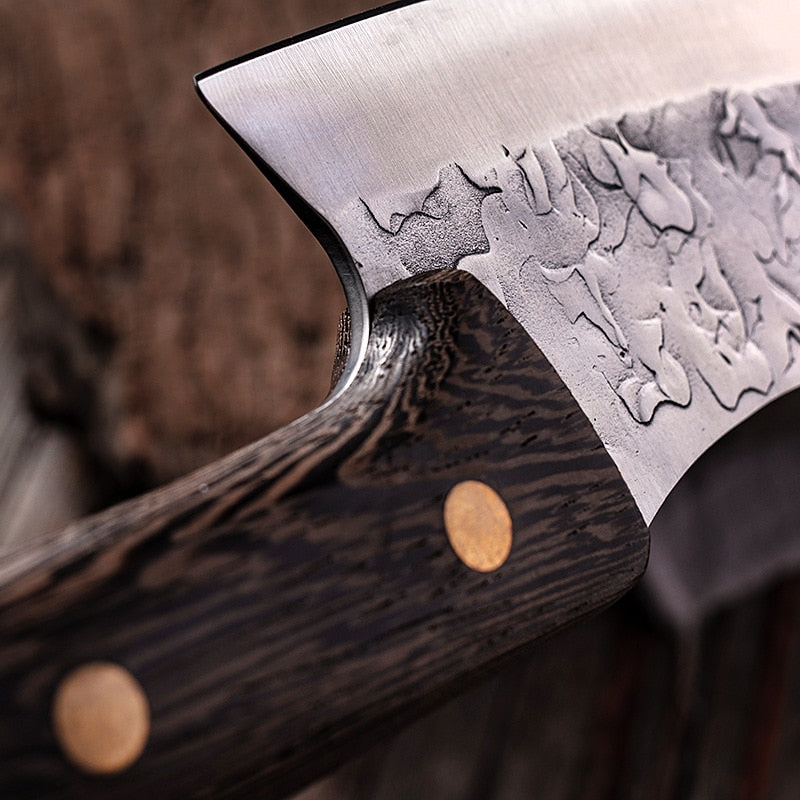 Nikuya Butchers 195mm 5Cr15mov Steel with Chicken Wing Wood
