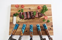 Kaigan Japanese Damascus Knife Set (9-Piece)