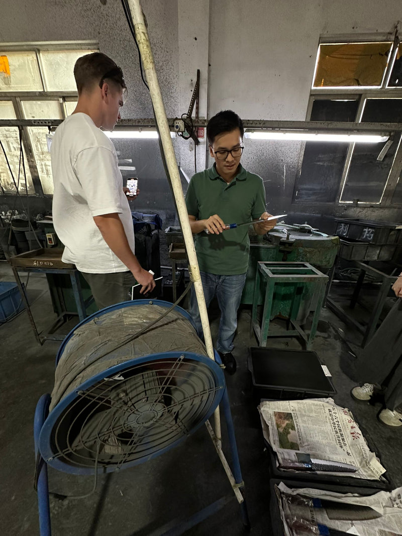 Factory visit — quality inspection