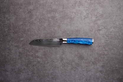 Epokishi 3,5 & 7 Piece Set - High Carbon Stainless Steel with Blue Acrylic