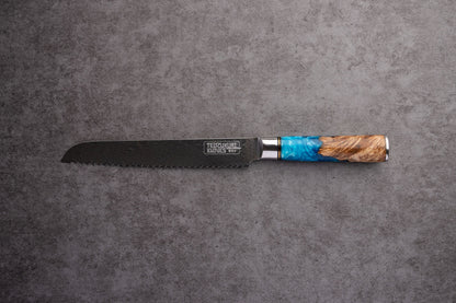 Enkei 67 Layer Japanese Damascus with Burlwood + Acrylic - Individual Knives
