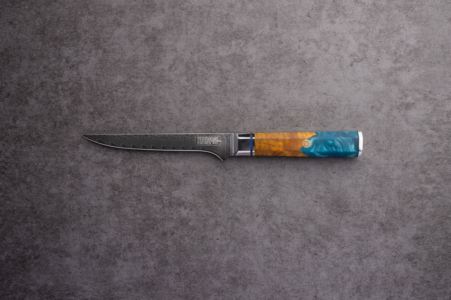 Kaigan 67 Layer Japanese Damascus with Burlwood + Acrylic - Individual Knives