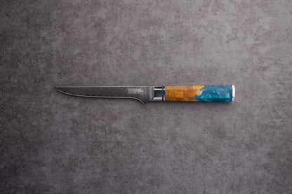 Kaigan 67 Layer Japanese Damascus with Burlwood + Acrylic - Individual Knives