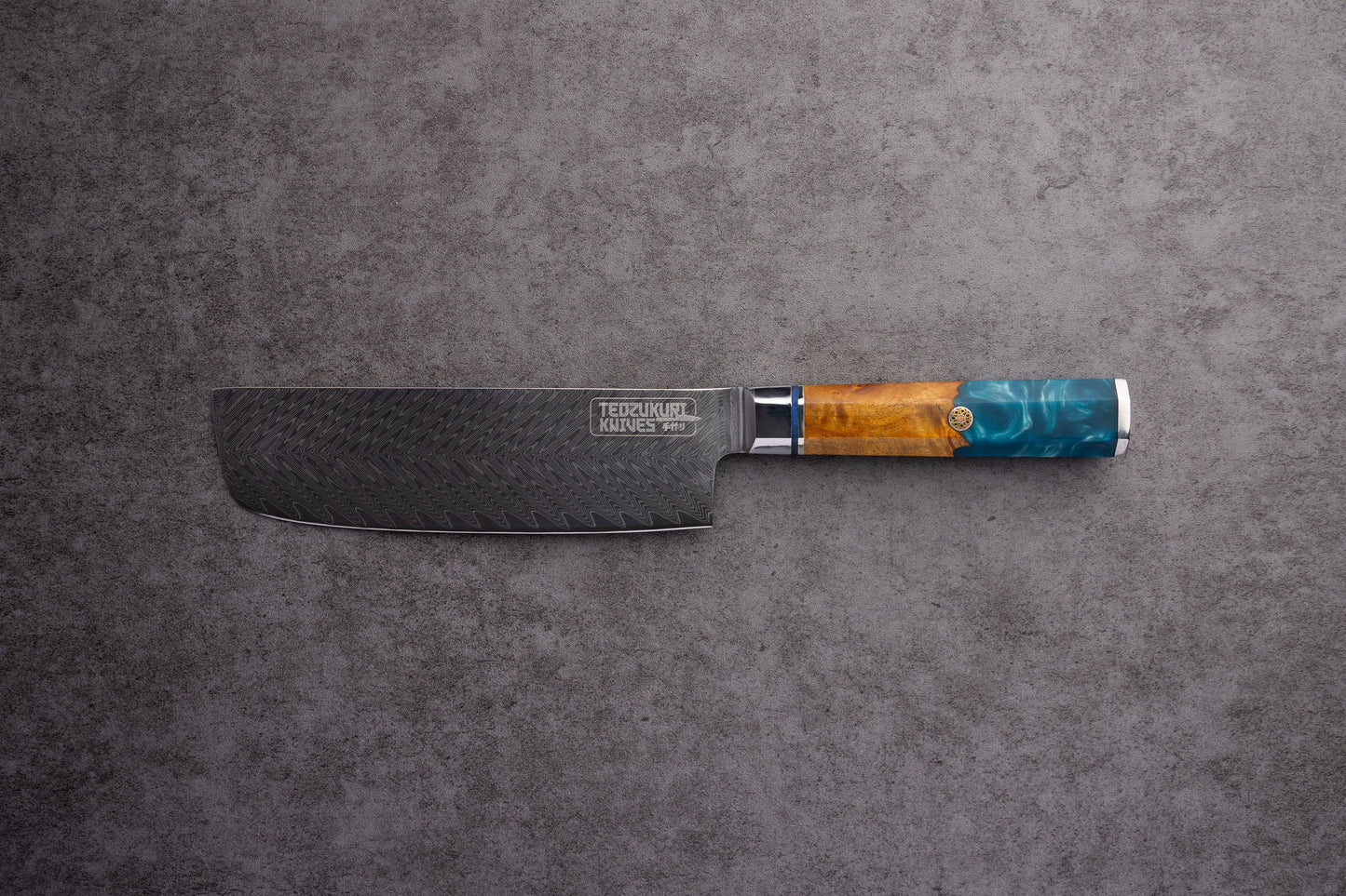 Kaigan 67 Layer Japanese Damascus with Burlwood + Acrylic - Individual Knives