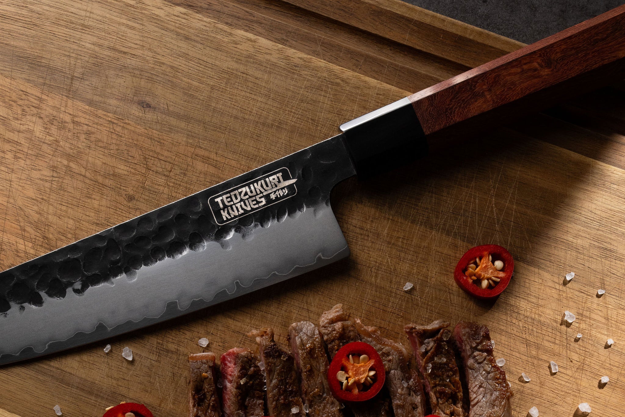 Tedzukuri Damascus Knives