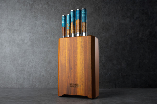 Acacia Wood Knife Block (6-Slot)