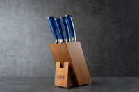 Acacia Wood Knife Block (6-Slot, Angled)