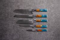 Kaigan Damascus Knife Set (5-Piece)