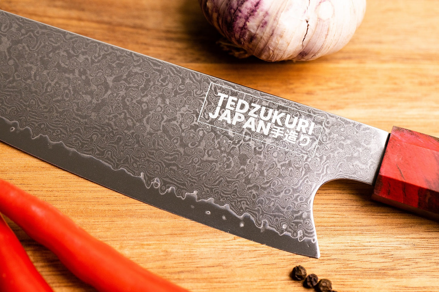 Niji Series 8" Kritsuke Damascus Chef's Knife